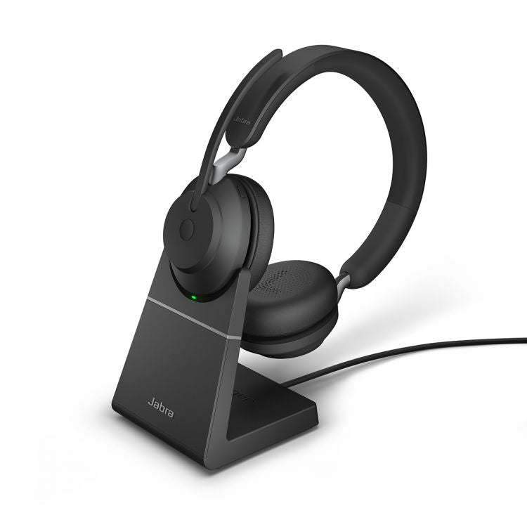 Jabra Evolve2 65 USB-A UC Stereo Headset with Charging Stand Jabra Evolve2 65 USB-A UC Stereo Headset with Charging Stand